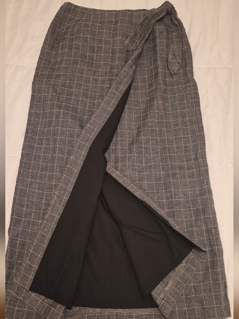 Elegant Gray Maxi Skirt